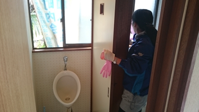上町自治会館清掃2016
